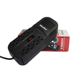 NEWLINE PC8POWER VOLTAGE REGULATOR 8 OUTLETS / REGULADOR DE VOLTAJE NEWLINE PC8POWER 8 SALIDAS | Samtecno