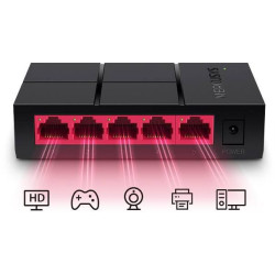 Switch Mercusys MS105G de 5 Puertos Gigabit