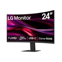 Monitor Curvo LG 24" FHD 100Hz USB-C 24U421A-B